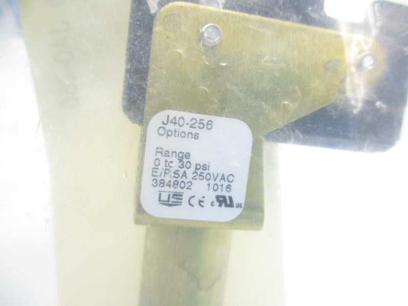 UNITED ELECTRIC J40-256 250VAC 0-30PSI NSMP