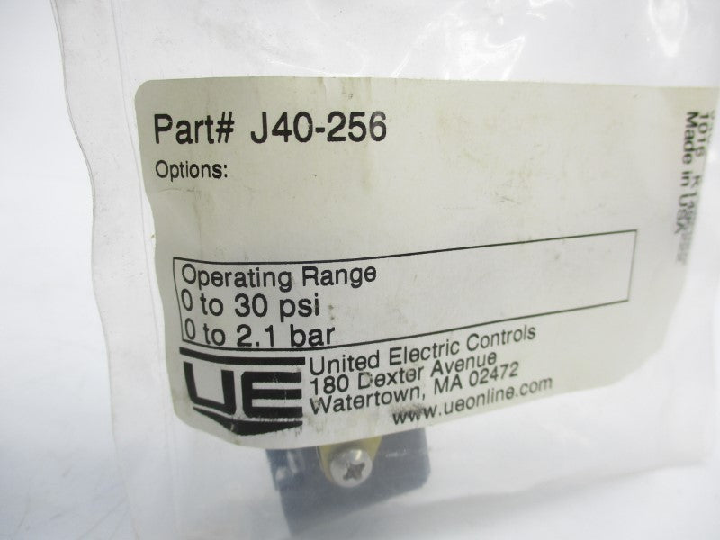 UNITED ELECTRIC J40-256 250VAC 0-30PSI NSMP