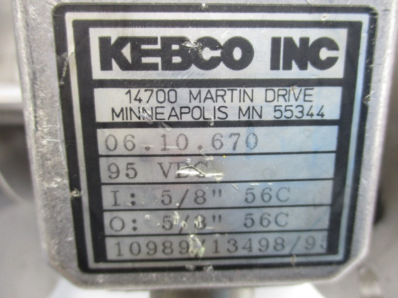 KEBCO 06.10.670 95VDC 5/8" UNMP