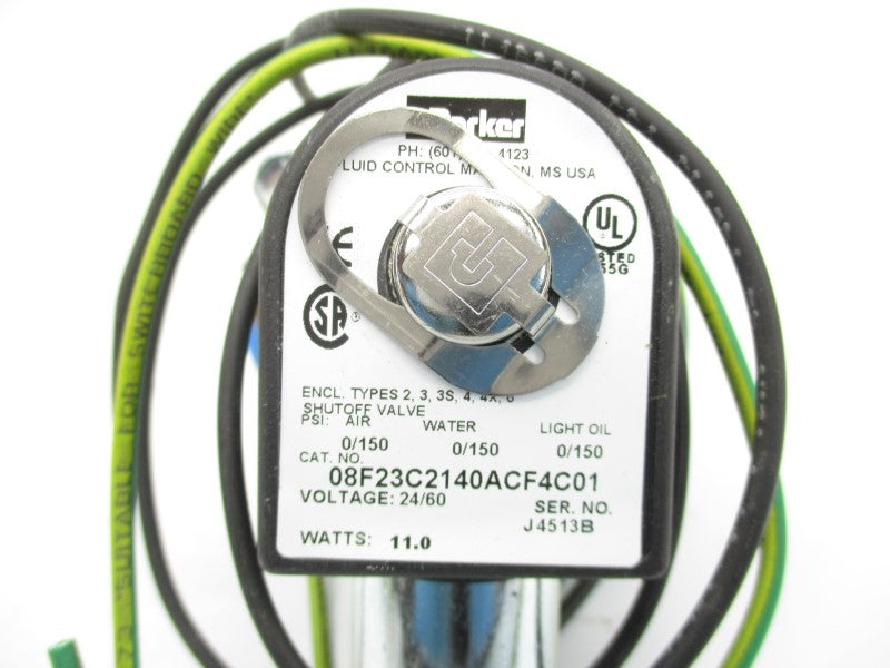 PARKER 08F23C2140ACF4C01 24V 0-150PSI 1/2" NSMP