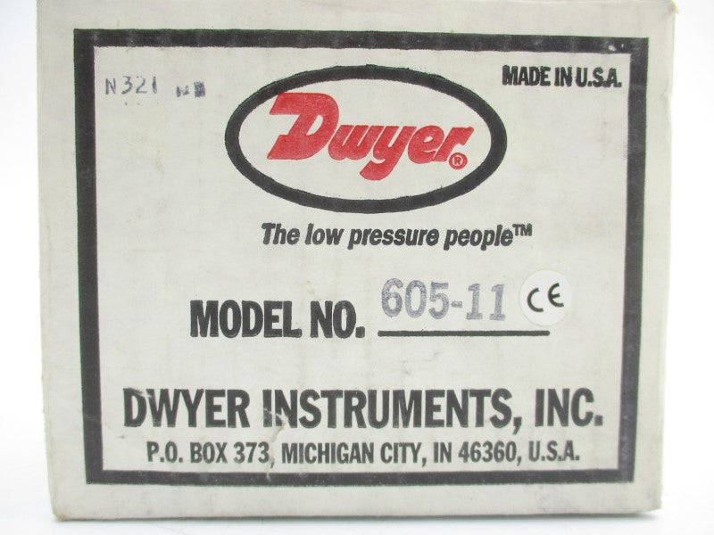 DWYER 605-11 25PSI .25-0-.25 NSMP