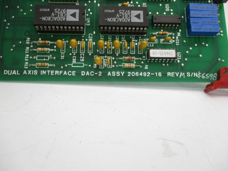 EXCELLON AUTOMATION 206492-16 REV. M UNMP