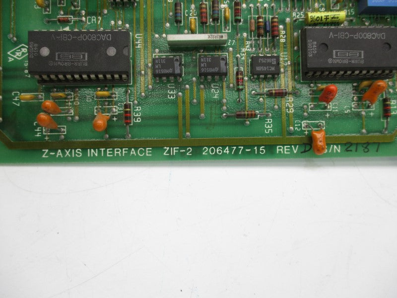 EXCELLON AUTOMATION 206477-15 REV. D UNMP