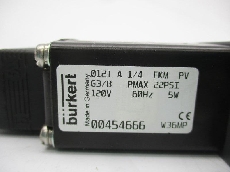 BURKERT 00454666 120V 22PSI NSNP