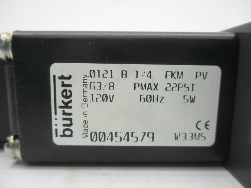BURKERT 00454579 120V 22PSI NSNP