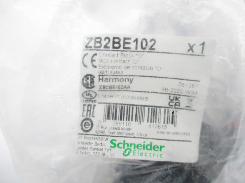 SCHNEIDER ELECTRIC ZB2BE102 (PKG OF 10) NSMP