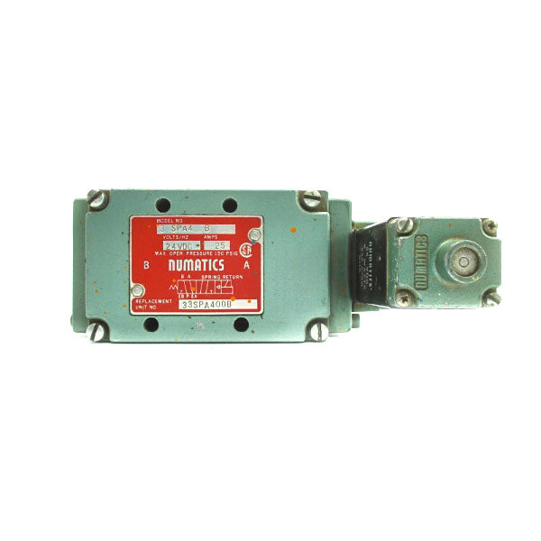 NUMATICS 33SPA400B 24VDC .25A 150PSI UNMP
