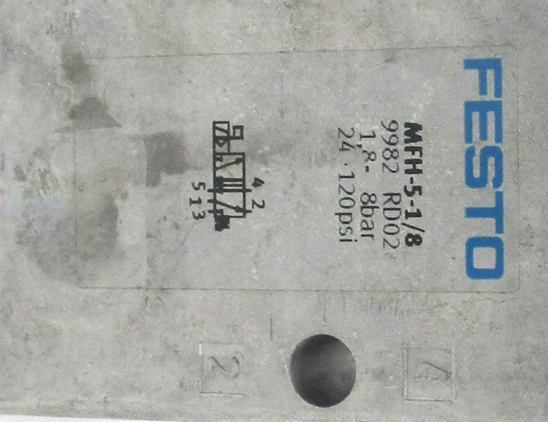 FESTO MFH-5-1/8 9982 24-120PSI NSNP
