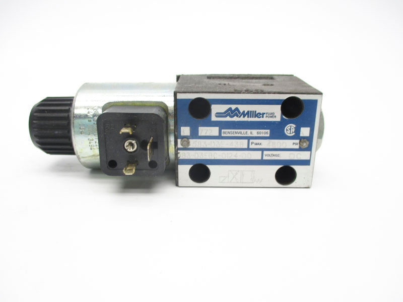MILLER FLUID POWER 583-D3E-438 583-D3EBC-0124-D0 24VDC 4600PSI UNMP