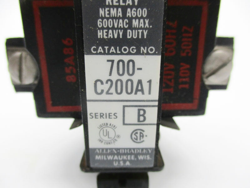 ALLEN BRADLEY 700-C200A1 SER. B 110/120V UNMP