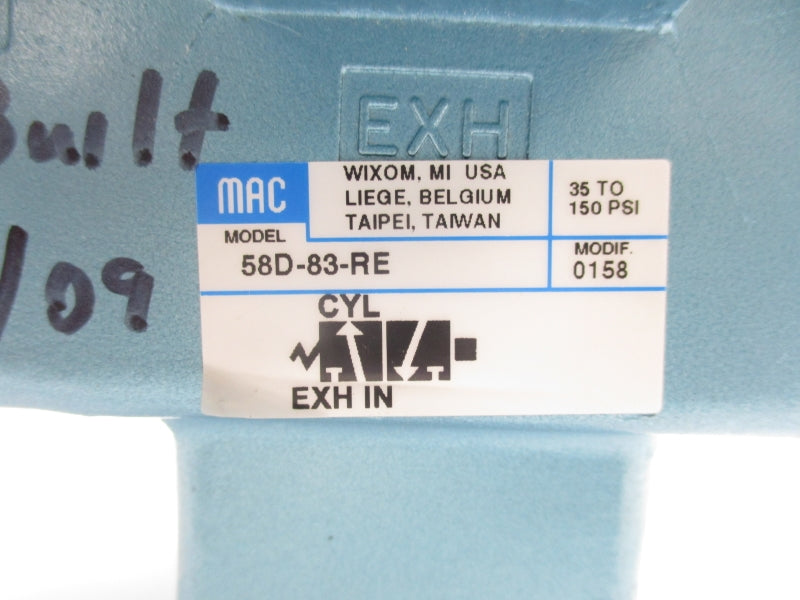 MAC 58D-83-RE 35-150PSI UNMP