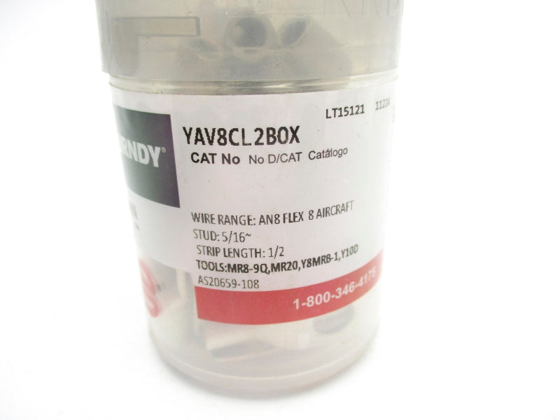 BURNDY YAV8CL2BOX (APPROX 50PCS) NSMP