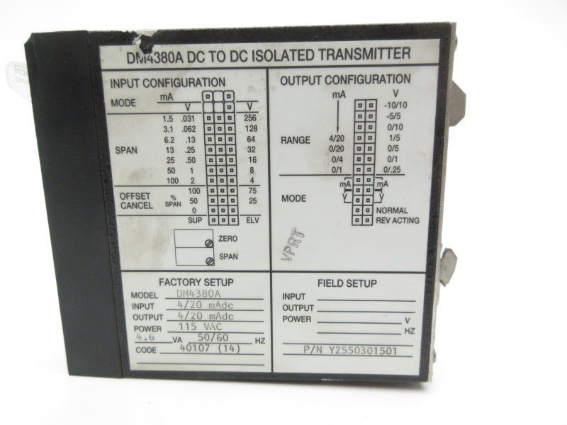 WILKERSON DM4380A 115VAC UNMP