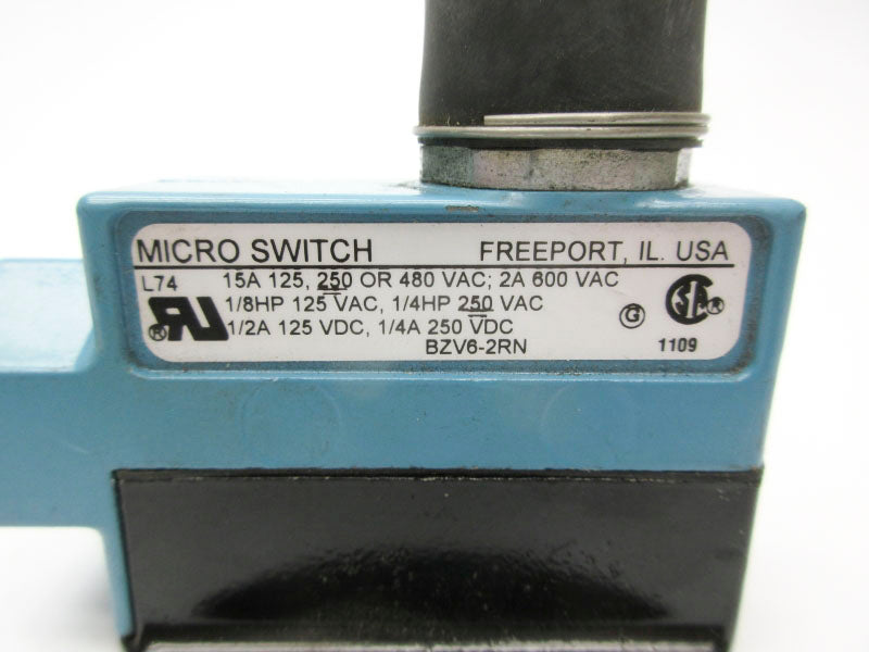 MICRO SWITCH BZV6-2RN 600VAC 15A NSNP
