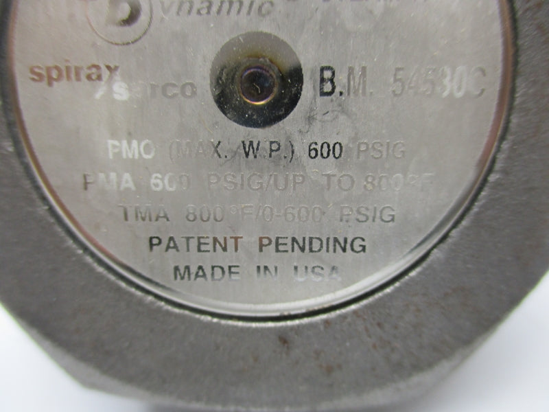 SPIRAX SARCO 54530C TD52 600PSI 1/2" NSNP