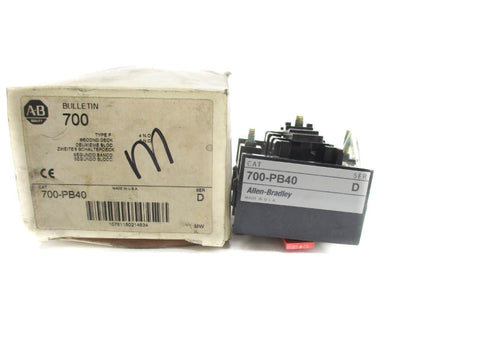 ALLEN BRADLEY 700-PB40 SER. D (WH) NSMP