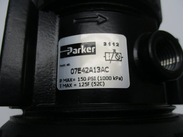 PARKER 07E42A13AC 150PSI 125F 3/4" NSMP