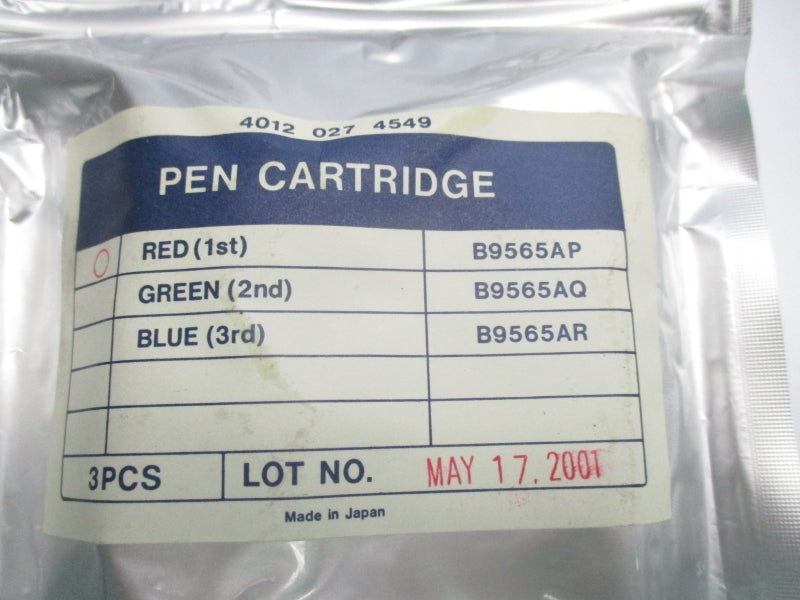 PEN CARTRIDGE B9565AP (PKG OF 3) NSFS
