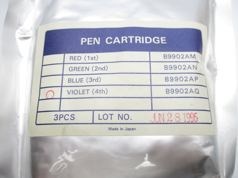 PEN CARTRIDGE B9902AQ (PKG OF 3) NSFS