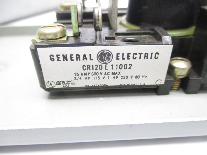 GENERAL ELECTRIC CR120E11002 600VAC 15A UNMP