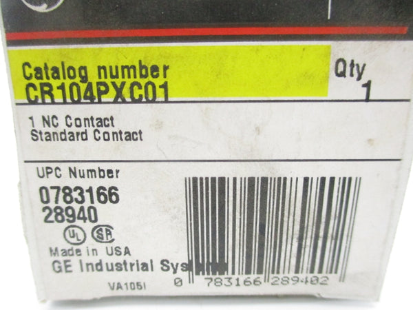 GENERAL ELECTRIC CR104PXC01 NSMP