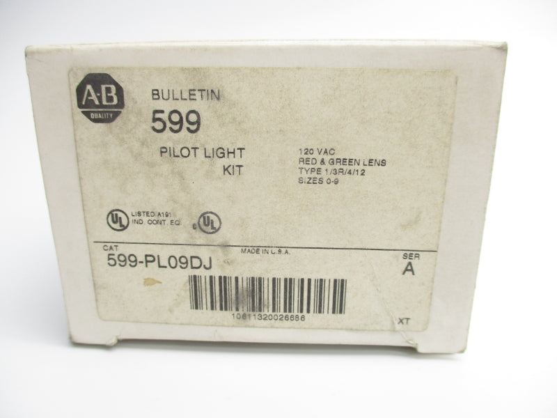 ALLEN BRADLEY 599-PL09DJ SER. A 120V (GY/BL) NSMP