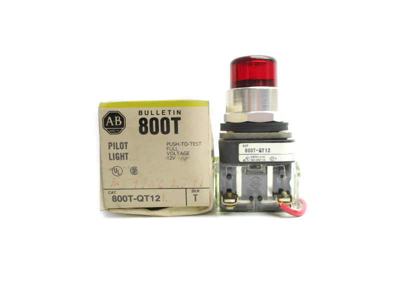 ALLEN BRADLEY 800T-QT12 SER. T 12V (BK/YL) NSMP