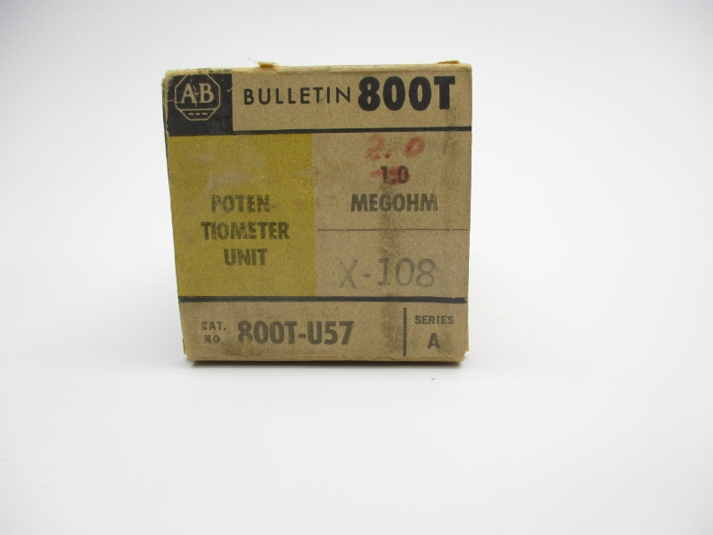 ALLEN BRADLEY 800T-U57 SER. A (BK/YL) NSMP