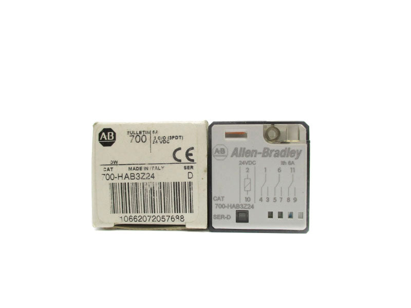 ALLEN BRADLEY 700-HAB3Z24 SER. D 24VDC (WH) NSMP