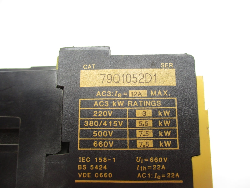 HARNISCHFEGER 79Q1052D1 660V 12A UNMP
