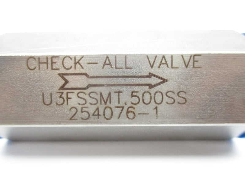VALVE U3FSSMT.500SS 254076-1 NSNP
