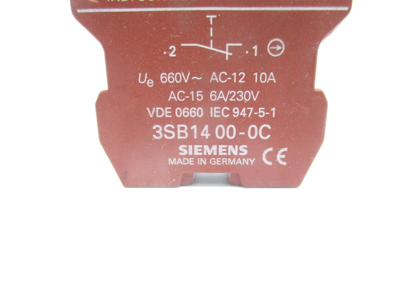 SIEMENS 3SB1400-0C 230V 6A NSNP