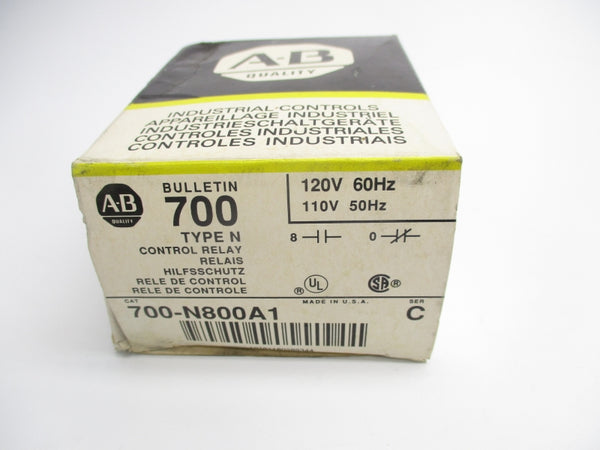 ALLEN BRADLEY 700-N800A1 SER. C 110/120V 60A (BK/YL) NSMP