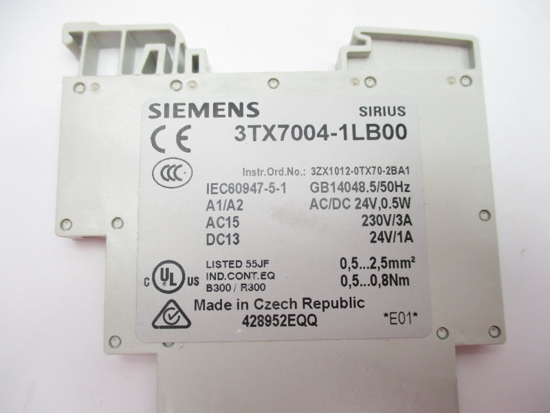 SIEMENS 3TX7004-1LB00 24VAC/DC NSNP