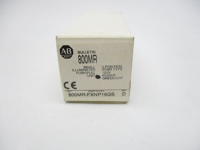 ALLEN BRADLEY 800MR-FXNP16GS SER. D 110/120V (WH) NSMP