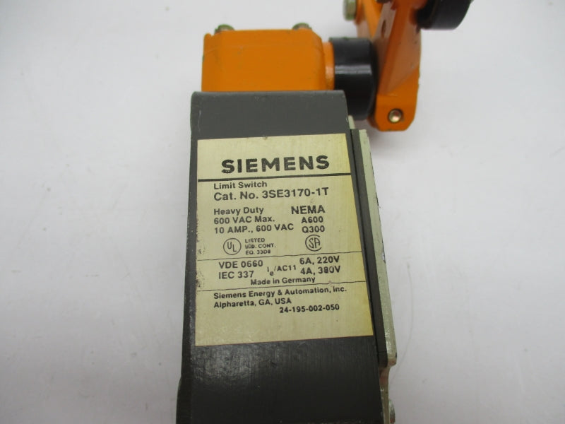 SIEMENS 3SE3170-1T 600VAC 10A UNMP