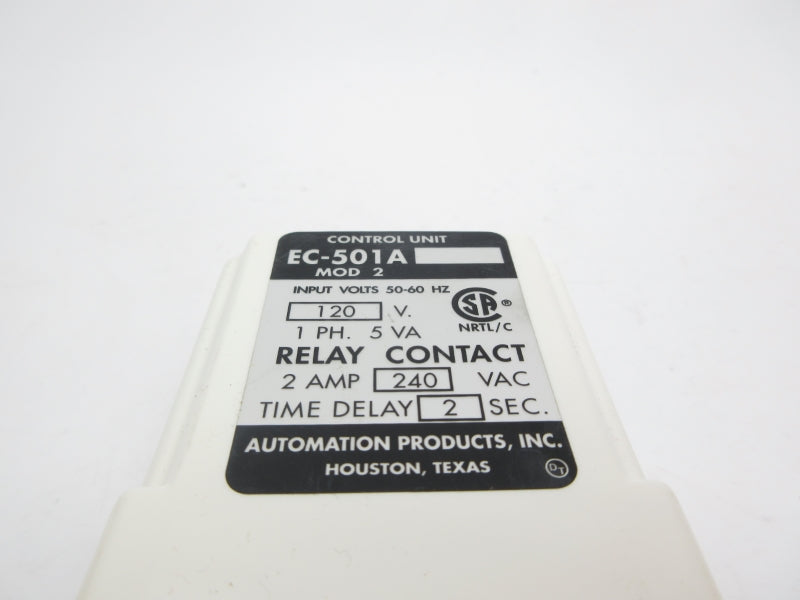 AUTOMATION PRODUCTS EC-501A-MOD2 120V 2A 2SEC NSNP