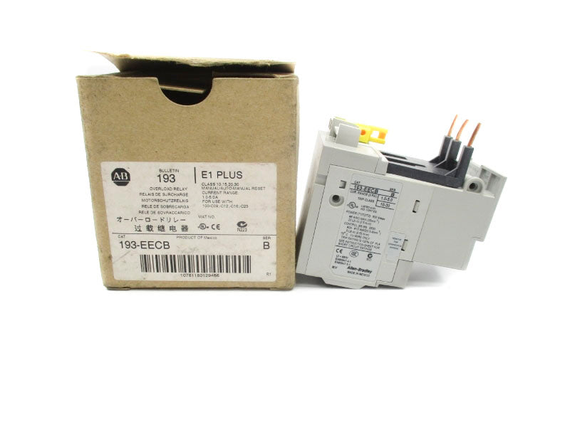 ALLEN BRADLEY 193-EECB SER. B 600V 1.0-5.0A (BR/WH) NSMP
