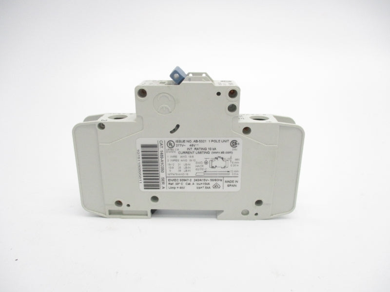 ALLEN BRADLEY 1489-A1C050 SER. A 277V 5A NSNP