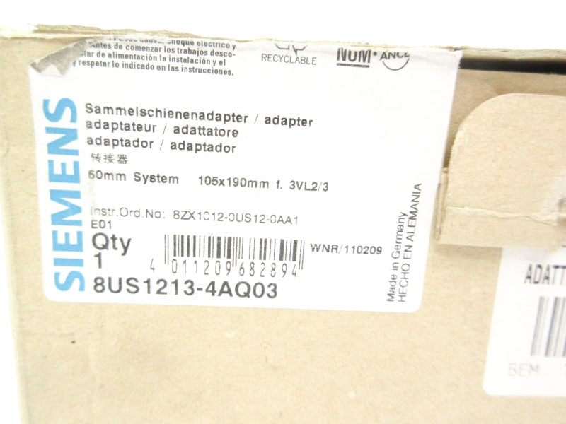 SIEMENS 8US1213-4AQ03 690V NSMP
