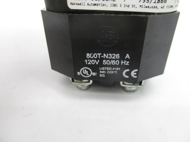 ALLEN BRADLEY 800T-FXP16AA1 SER. T 120V (AS PICTURED) NSNP