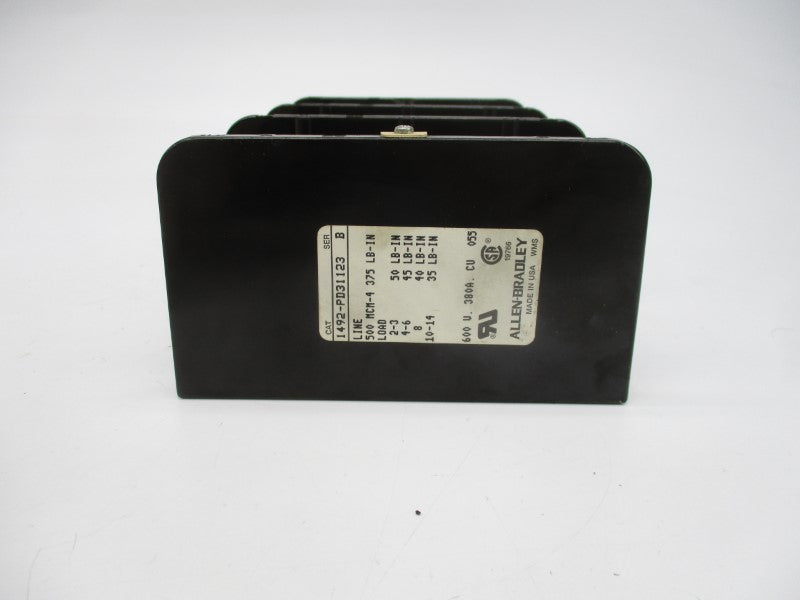 ALLEN BRADLEY 1492-PD31123 SER. B 600V 380A (AS PICTURED) NSNP