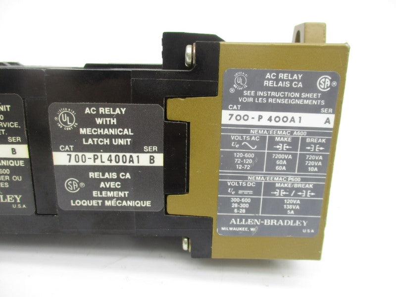 ALLEN BRADLEY 700-PL400A1 SER. B 110/115-120V NSNP