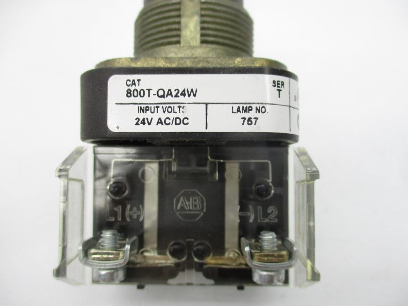 ALLEN BRADLEY 800T-QA24W SER. T 24VAC/DC (NO BULB) NSNP