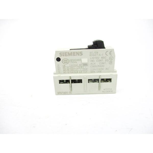 SIEMENS 3RV1901-1E 240VAC 2.5A NSNP