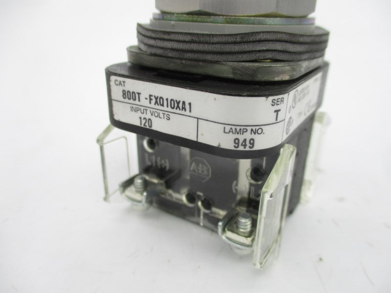 ALLEN BRADLEY 800T-FXQ10XA1 SER. T 120V NSNP
