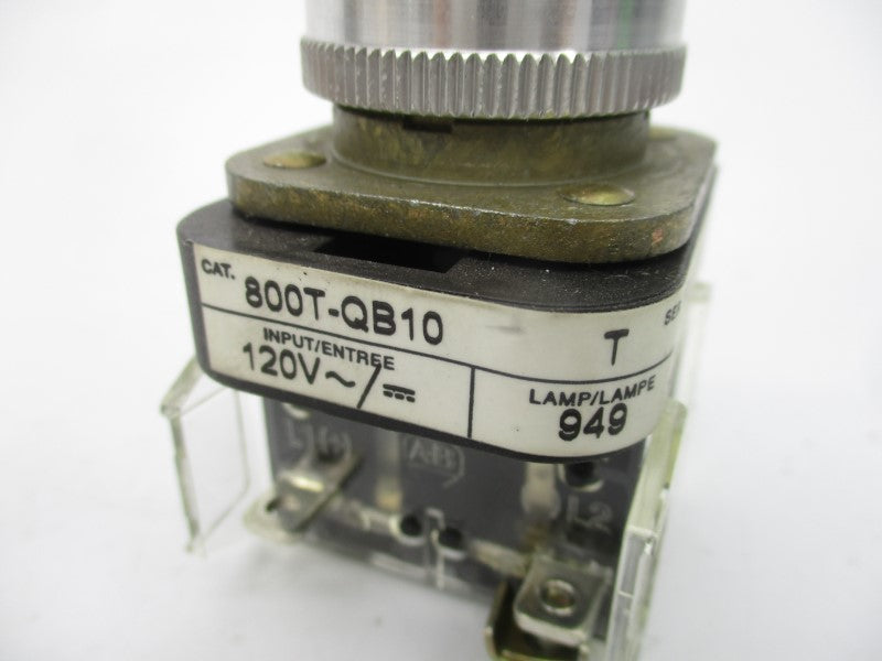 ALLEN BRADLEY 800T-QB10 SER. T 120V (AS PICTURED1) NSNP