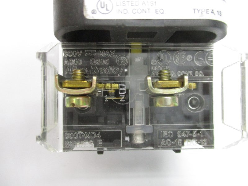 ALLEN BRADLEY 800T-FXNA7 SER. T (NO BULB) (AS PICTURED) NSNP
