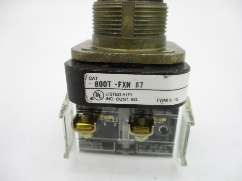 ALLEN BRADLEY 800T-FXNA7 SER. T (NO BULB) (AS PICTURED) NSNP