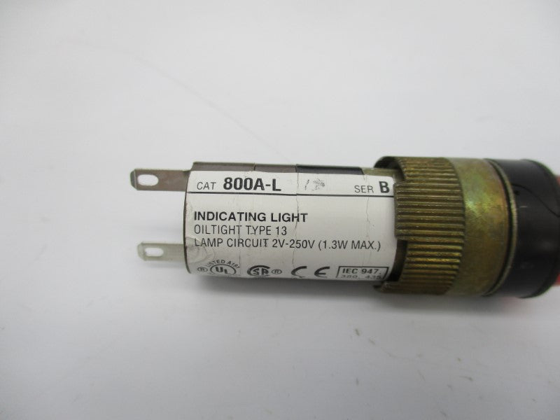 ALLEN BRADLEY 800A-L SER. B 2-250V (RED) NSNP
